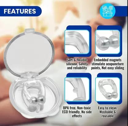 Anti Snoring Nose Clip Device for Men Women Nasal Strips Stops Snoring Stopper