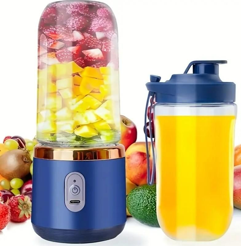 Portable Blender for Smoothies & Juices | 400ML Compact Jar for Soft Fruits |  1800mAh Rechargeable Juicer with Built-in Jar