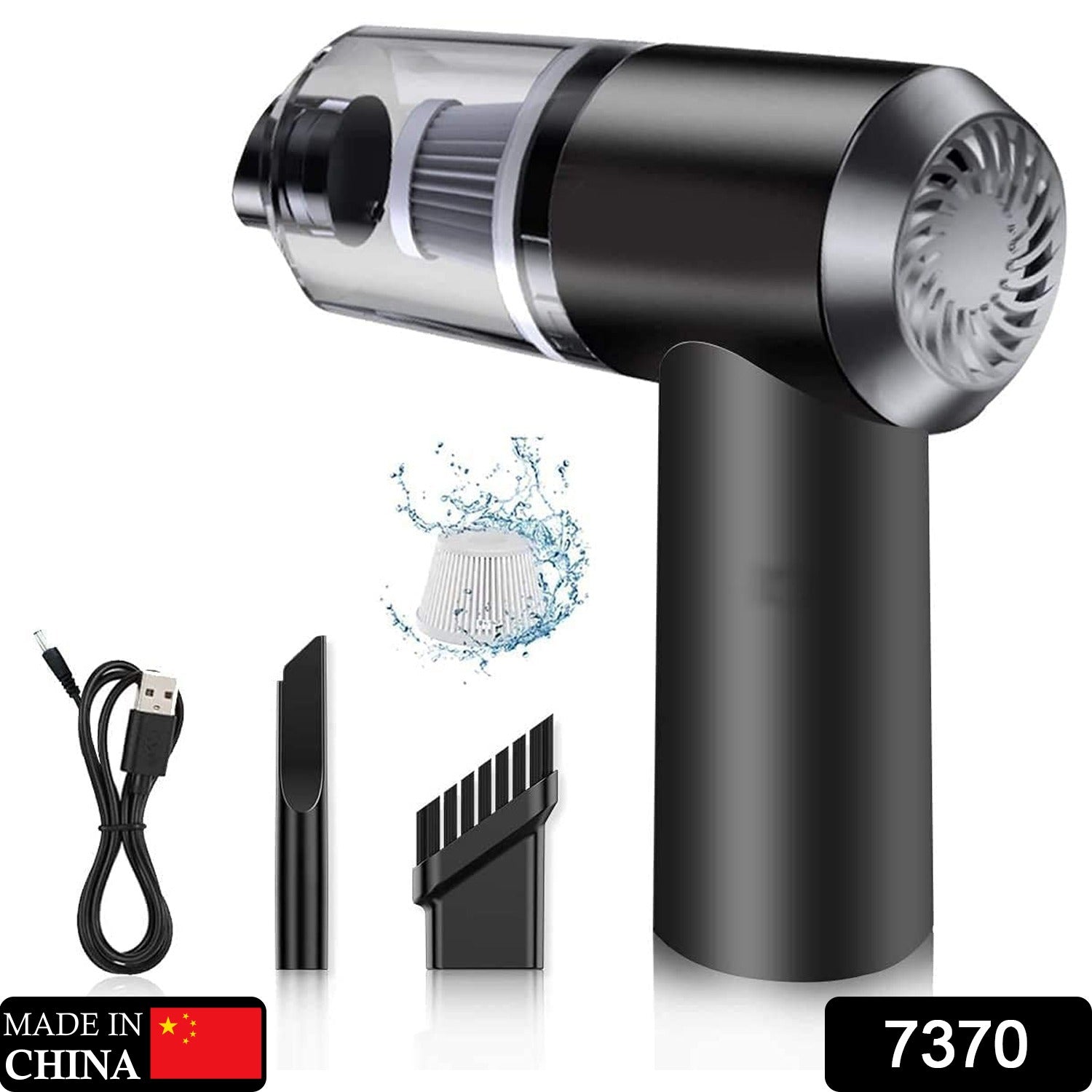 2-in-1 Car & Home Vacuum Cleaner – 120W Handheld, Wireless & USB Rechargeable